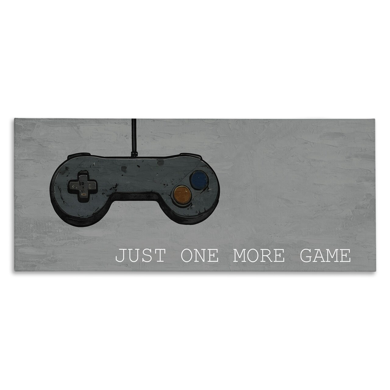 Stupell Industries Just One More Rustic Gaming Canvas Design by Kim Allen